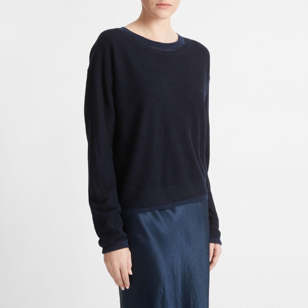 VINCE DOUBLE LAYERED LIGHT SWEATER ❤️NWT❤️IN STORES❤️